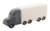 Bandito antistresová loptička, farba - grey, veľkosť - 123×42×22 mm