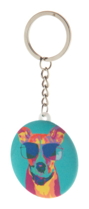 KeyBadge RPET Mini RPET placka prívesok na kľúče