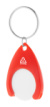 Neppy RABS prívesok na kľúče so žetónom do vozíka, farba - red