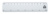 Relin 15 RPS pravítko, farba - white, veľkosť - 158×34×3 mm