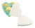 CreaStick Heart bloček so samolepiacimi lístkami na zákazku, farba - white, veľkosť - 70×70×9 mm