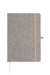 FILATO A5 zápisník z recyklovanej bavlny, farba - šedá