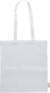 Recycled cotton shopping bag (120 gsm) Elara, farba - white