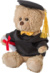 Plush graduation bear Magnus, farba - custom/multicolor