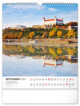 Nástenný kalendár Pamätihodnosti Slovenska 2025, 30 × 34 cm