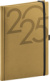 NOTIQUE Týždenný diár Ajax 2025, zlatý, 15 x 21 cm, farba - žltá