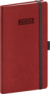 NOTIQUE Vreckový diár Diario 2025, bordový, 9 x 15,5 cm, farba - červená