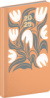 NOTIQUE Vreckový diár Cambio 2025, oranžové kvety, 9 x 15,5 cm, farba - oranžová