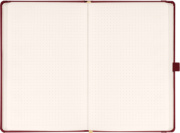 NOTIQUE Notes Balacron, bordový, bodkovaný, 15 x 21 cm