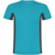Shanghai pánske športové tričko s krátkym rukávom - Roly, farba - tyrkysová, veľkosť - 2XL
