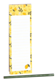 Magnetický blok s ceruzkou 7,5 x 24 cm mix