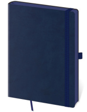 Zápisník Memory L linajkový Dark Blue
