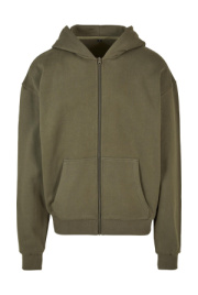 Ultra hrubá mikina s kapucňou a zipsom