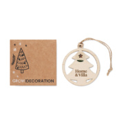 Drevená ozdoba, stromček ARSEED