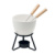 Keramická sada na fondue KASE, farba - bílá