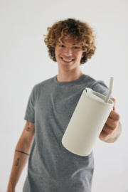 Hrnček Cube 800 ml z recykl. ocele s certifikáciou RCS - XD Collection