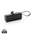 Powerbanka 3000mAh s USB C Powerlink z RCS recykl. plastu - XD Collection, farba - čierna