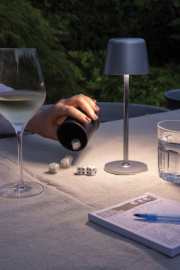 USB dobíjateľná stolná lampa Zenic z RCS recykl. plastu - XD Collection