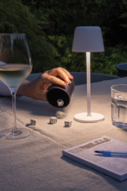 USB dobíjateľná stolná lampa Zenic z RCS recykl. plastu - XD Collection