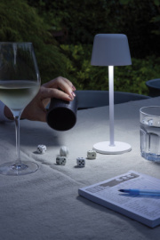 USB dobíjateľná stolná lampa Zenic z RCS recykl. plastu - XD Collection