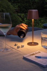 USB dobíjateľná stolná lampa Zenic z RCS recykl. plastu - XD Collection