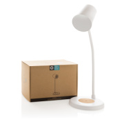 Stolná lampa Zenara s 15 W bezdr. nabíjaním z RCS plastu - XD Collection
