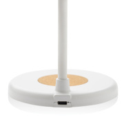 Stolná lampa Zenara s 15 W bezdr. nabíjaním z RCS plastu - XD Collection