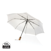21" auto open dáždnik Kaycey z RPET AWARE a akáciového dreva - XD Collection