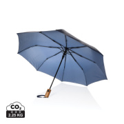 21" auto open dáždnik Kaycey z RPET AWARE a akáciového dreva - XD Collection