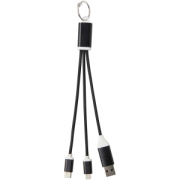 Metal nabíjací kábel 4v1 s kľúčenkou