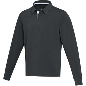 Clyde unisex organická rugby polo mikina
