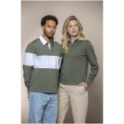 Clyde unisex organická rugby polo mikina - Elevate