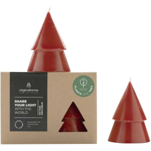 Originalhome sviečka v tvare vianočného stromčeka s vôňou matcha - stredná