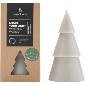 Originalhome sviečka v tvare vianočného stromčeku s vôňou matcha - veľká