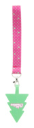 SuboFob Mobile Xmas lanyard na ruku s držiakom mobilného telefónu RPET na zákazku, farba - white, veľkosť - 20×185 mm
