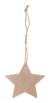 Rosvik vianočná ozdoba, hviezda, farba - natural, veľkosť - 80×76×2 mm