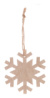 Rosvik vianočná ozdoba, hviezda, farba - natural, veľkosť - 73×80×2 mm