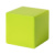 Cubix antistresová loptička, farba - lime green, veľkosť - 45×45×45 mm