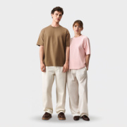 BOXY WOMEN NADMERNÉ TRIČKO - Sol's – khaki – náhľad 4