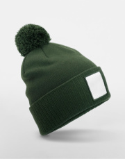 Appliqué Patch Pom Beanie - Beechfield