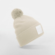 Appliqué Patch Pom Beanie - Beechfield