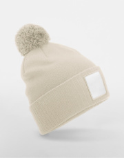 Appliqué Patch Pom Beanie - Beechfield