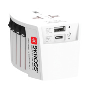 Cestovný adaptér SKROSS World MUV 2-pole s USB A a C - Skross