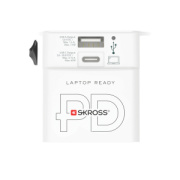 Cestovný adaptér SKROSS World MUV 65W PD s USB C káblom - Skross