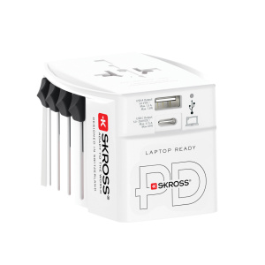 Cestovný adaptér SKROSS World MUV 65W PD s USB C káblom