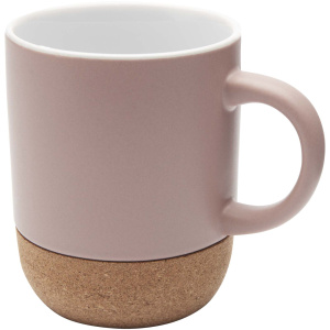 Keramický hrnček s objemom 300 ml s korkovými detailmi a matným povrchom Billie