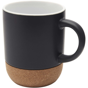Keramický hrnček s objemom 300 ml s korkovými detailmi a matným povrchom Billie