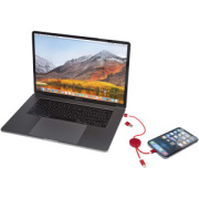 Dátový synchronizačný a rýchlonabíjací 27W kábel 5 v 1 z recyklovaného hliníka a plastu s dĺžkou 30 cm Alasia