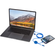 Dátový synchronizačný a rýchlonabíjací 27W kábel 5 v 1 z recyklovaného hliníka a plastu s dĺžkou 150 cm Alasia