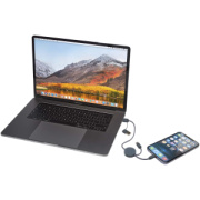 Dátový synchronizačný a rýchlonabíjací 27W kábel 5 v 1 z recyklovaného plastu s dĺžkou 30 cm Citala